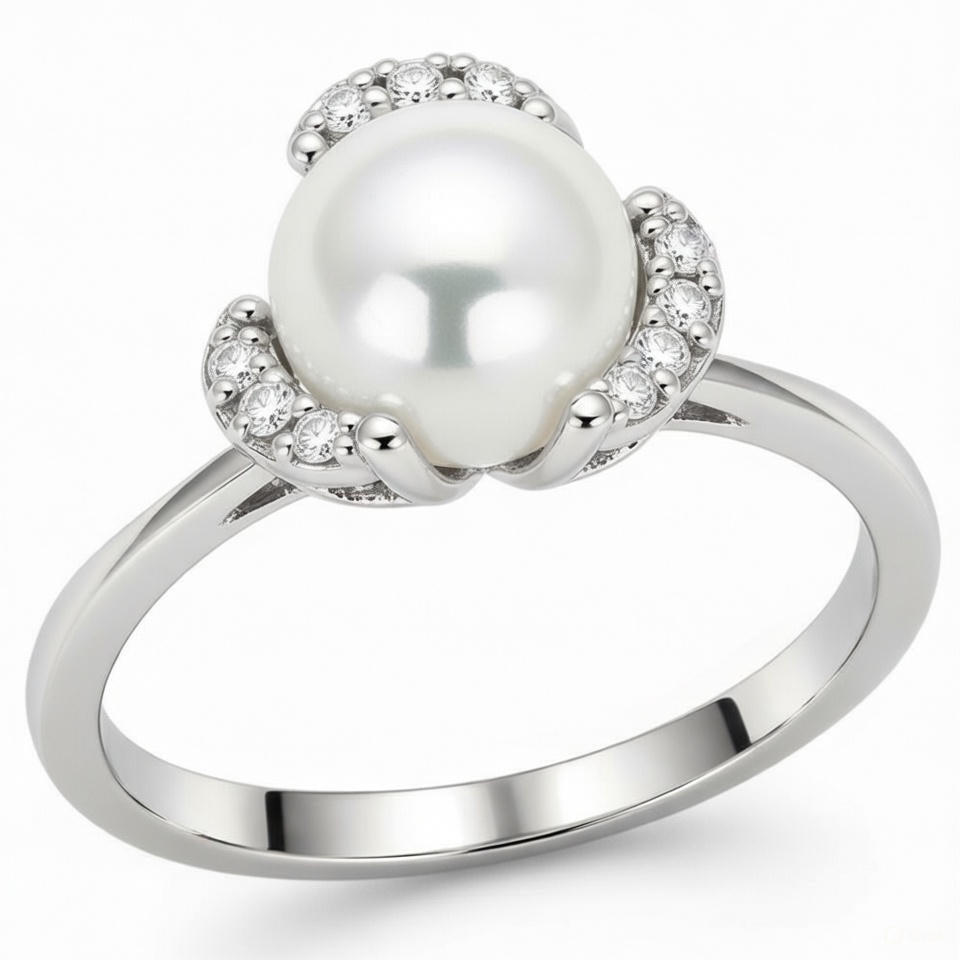 PEARL CRYSTAL RING