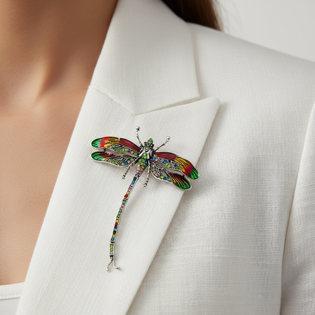 Dragonfly Brooch Lifestyle