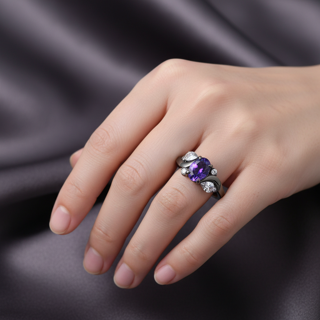 Radiara ring lifestyle image with different hand angle