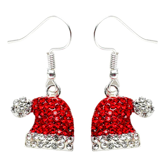 CHRISTMAS HAT EARRINGS