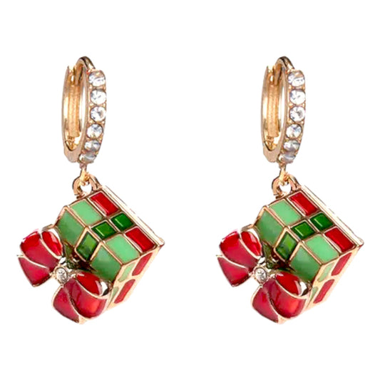 CHRISTMAS GIFT BOX EARRINGS