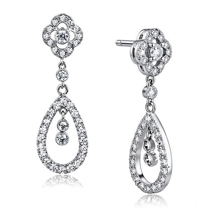 CRYSTAL TEAR DROP EARRINGS