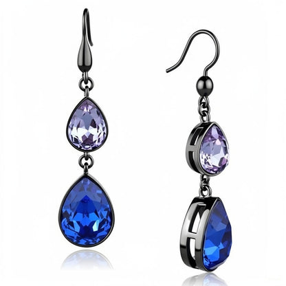 BLUE TEAR DROP EARRINGS