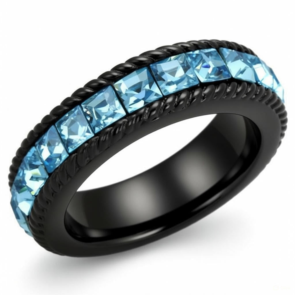 SEA BLUE CRYSTAL RING