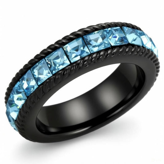 SEA BLUE CRYSTAL RING