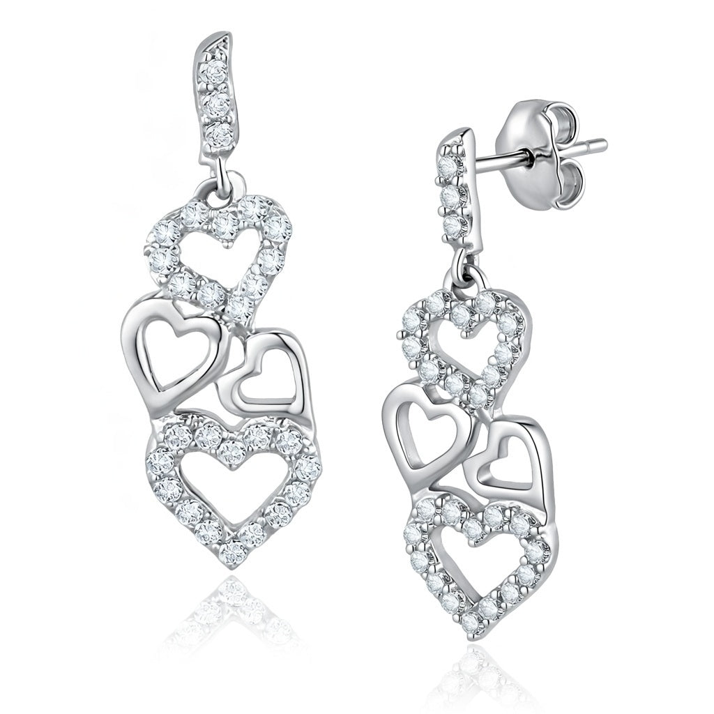 HEART CASCADE EARRINGS