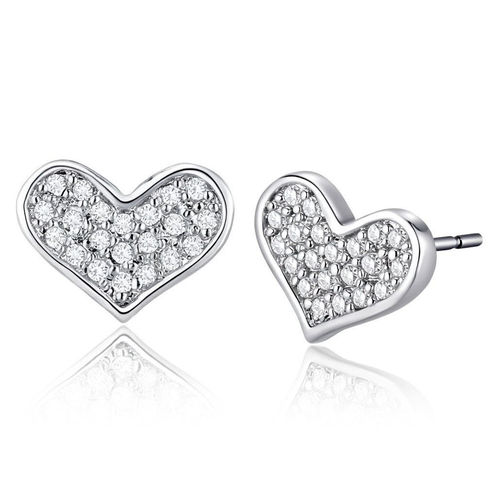 HEART CRYSTAL EARRINGS