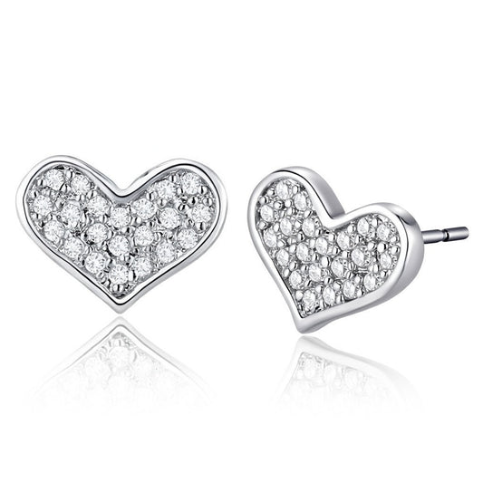 HEART CRYSTAL EARRINGS