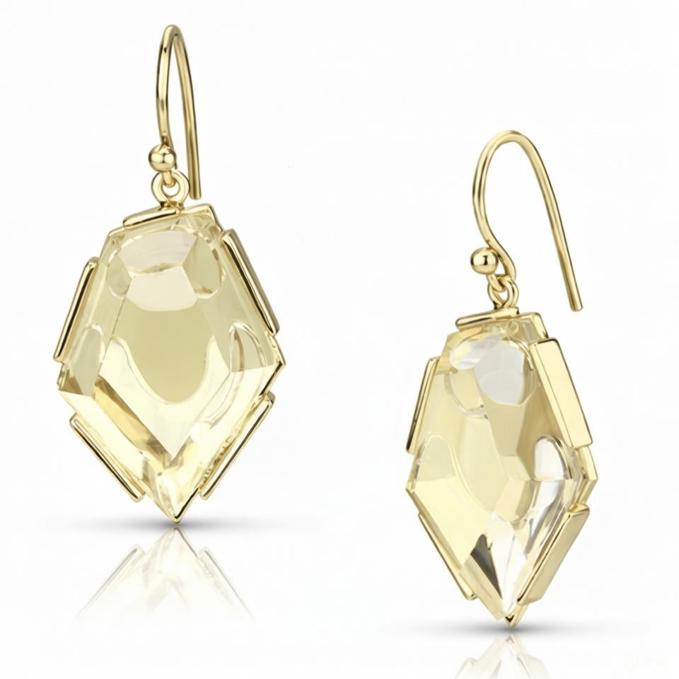 SUNFLOWER YELLOW TEAR DROP EARRINGS