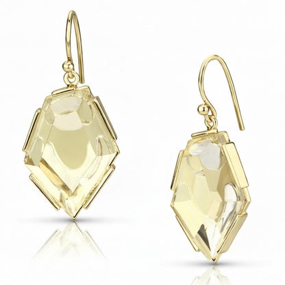 SUNFLOWER YELLOW TEAR DROP EARRINGS