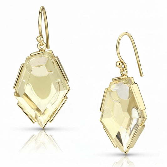 SUNFLOWER YELLOW TEAR DROP EARRINGS