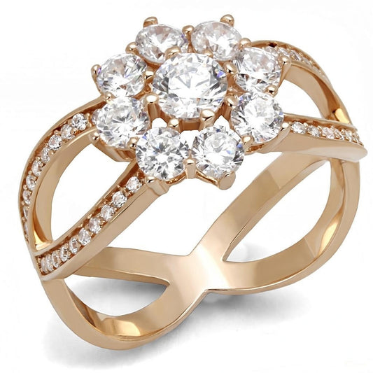 ROSE GOLD CRYSTAL RING