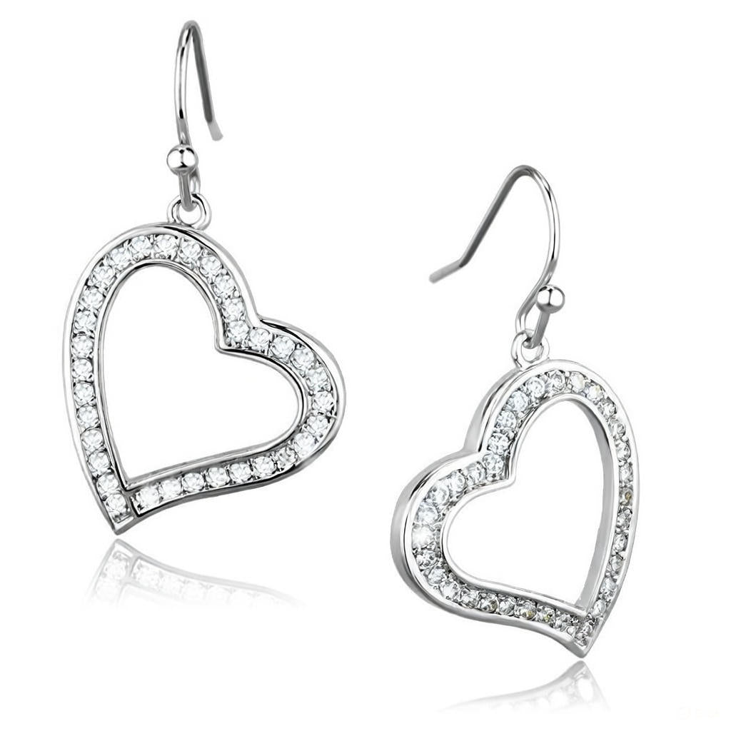 HEART CRYSTAL EARRINGS