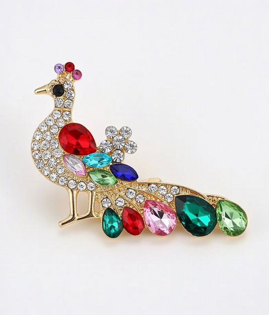 PEACOCK BROOCH