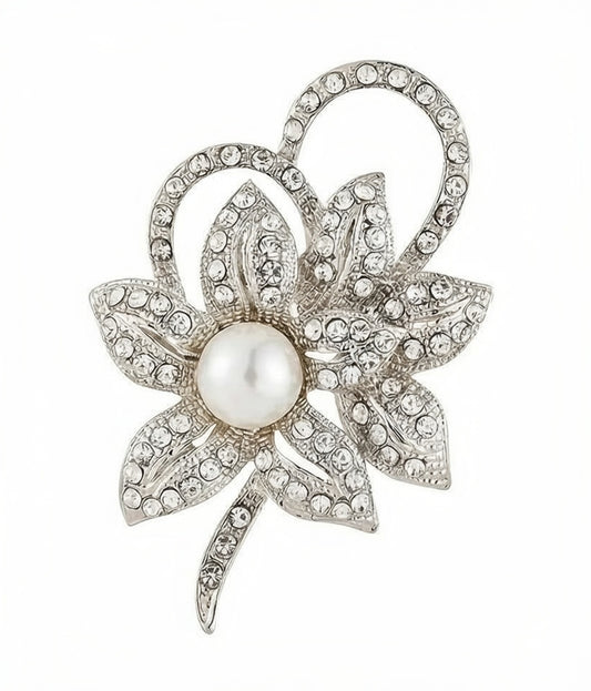 PEARL FLOWER BROOCH
