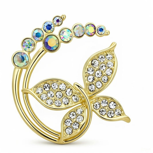 GOLD BUTTERFLY BROOCH
