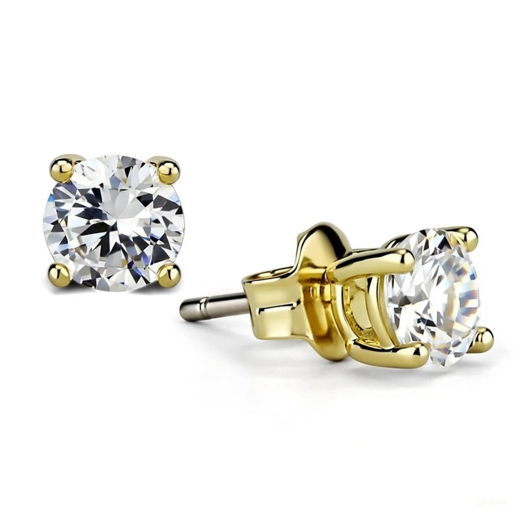GOLD STUD EARRINGS