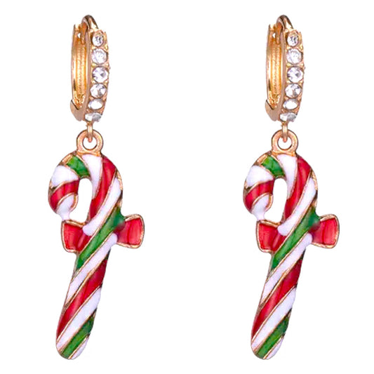 CHRISTMAS CANDYCANE EARRINGS