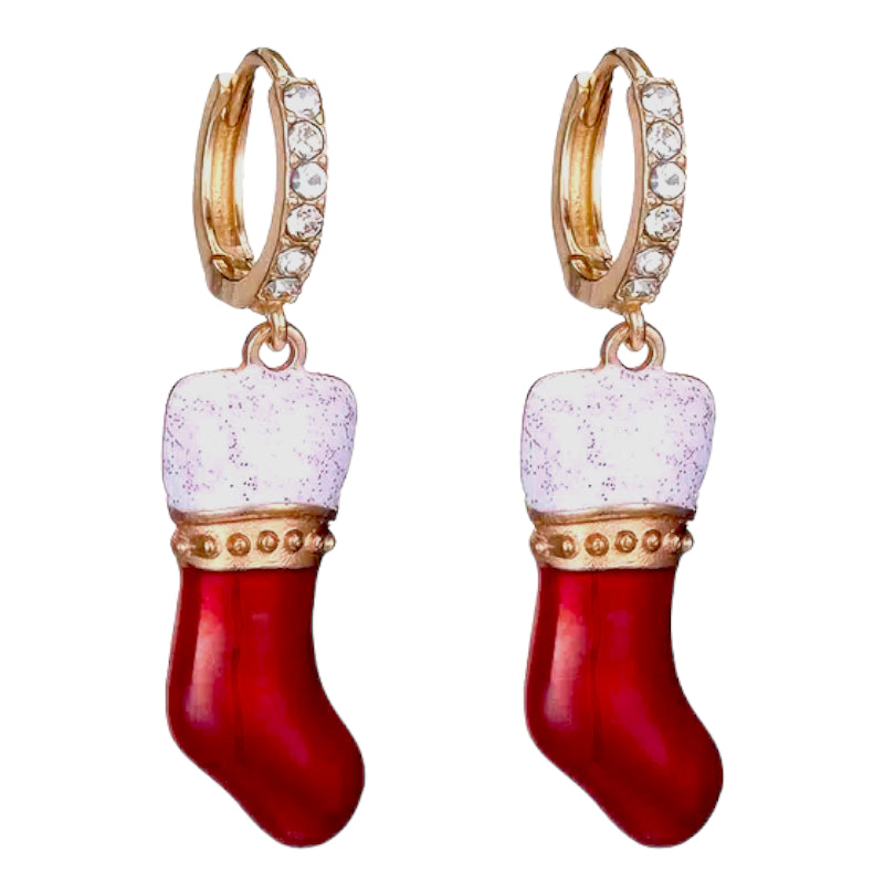 CHRISTMAS SOCK EARRINGS