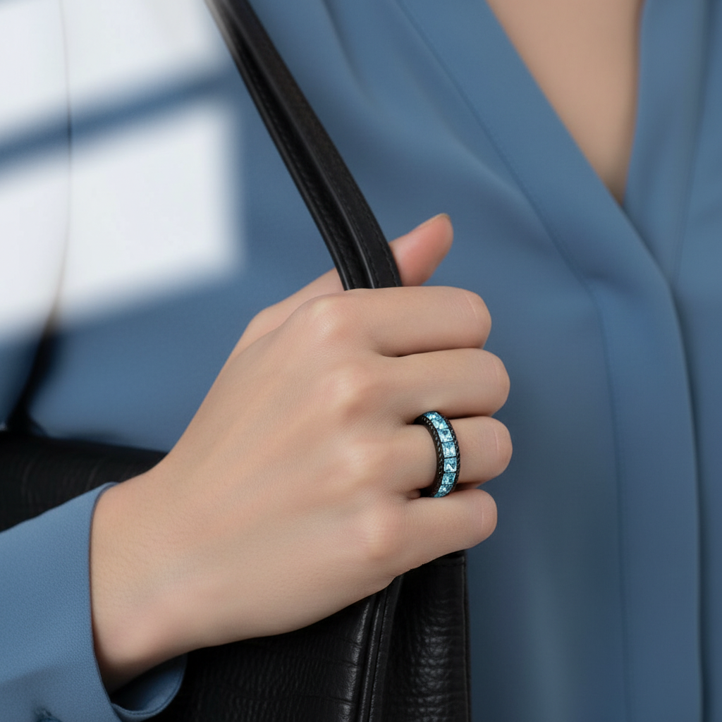 Gracielle Ring Lifestyle Blue Blouse 2000x2000