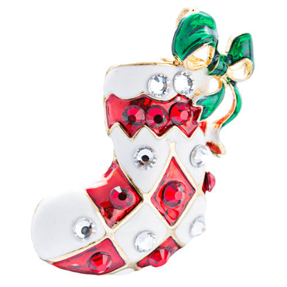 CHRISTMAS SOCK BROOCH