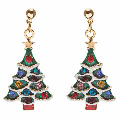 CHRISTMAS TREE EARRINGS
