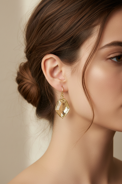 Lifestyle earrings image - smaller scale