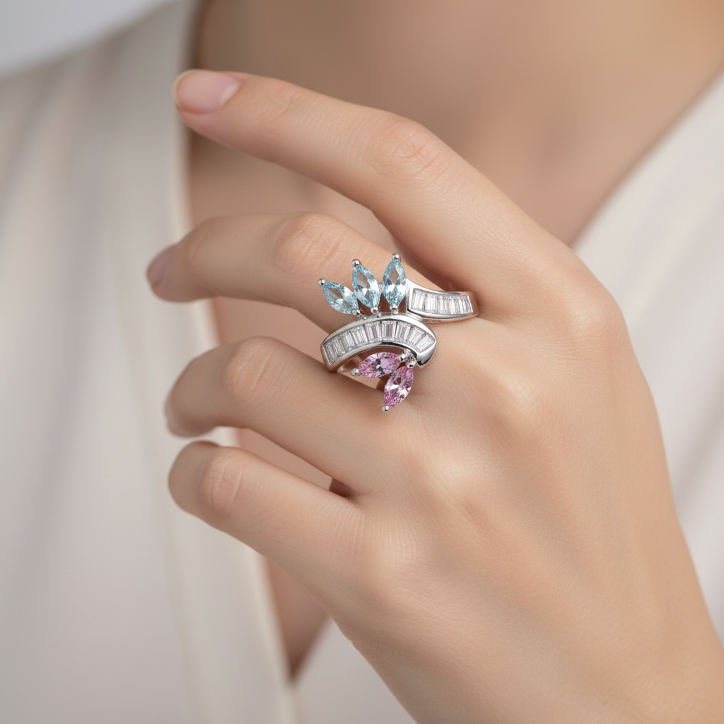 Multi Color CZ Ring Lifestyle Image