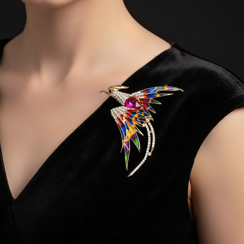 Phoenix Brooch Lifestyle